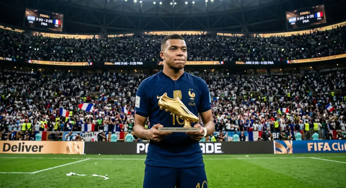 Kylian Mbappé drži zlati čevelj